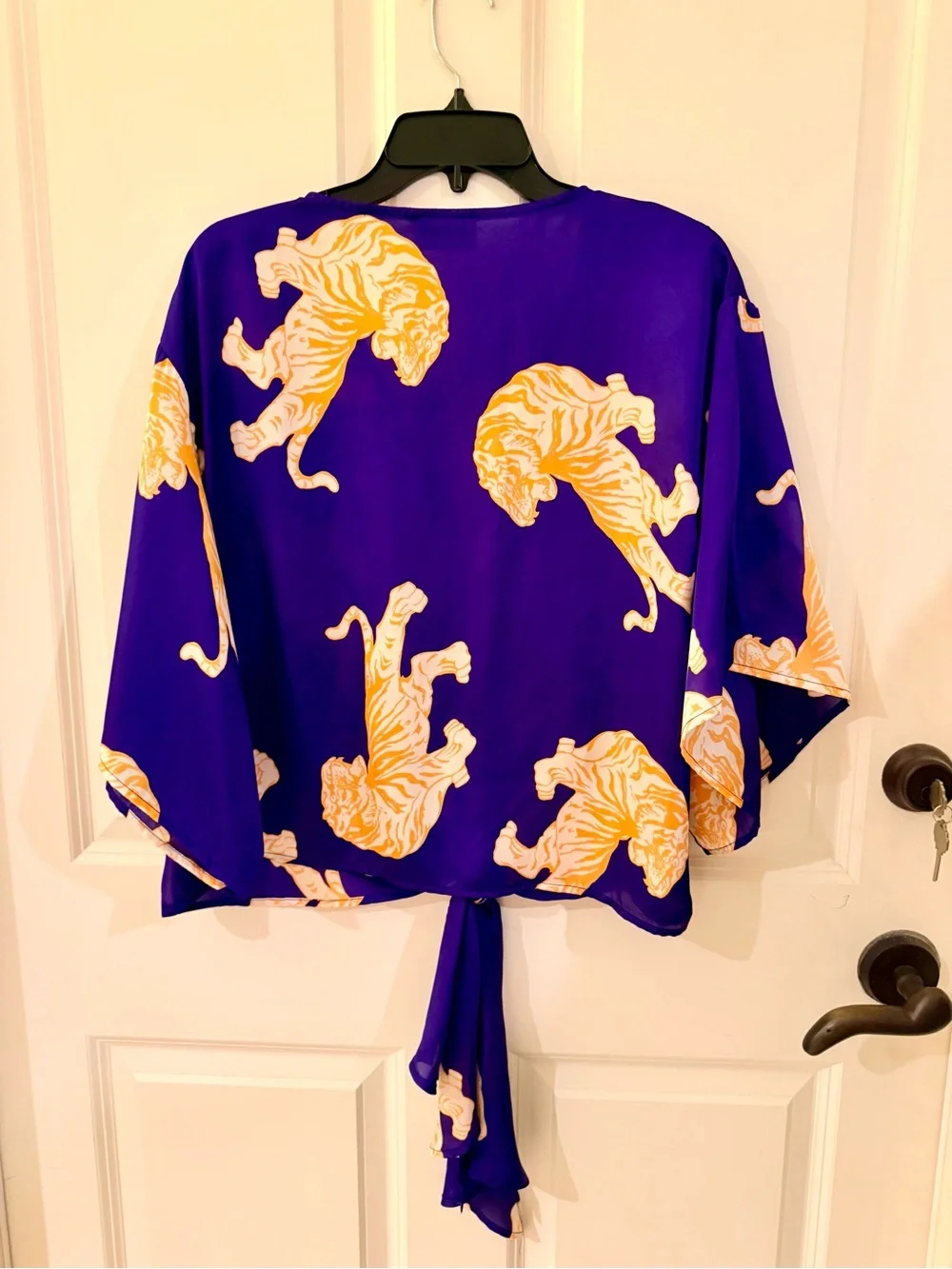 Adrienne Matching Tiger Top and Shorts Set